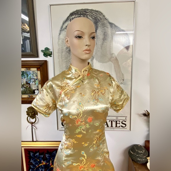 Dragons & Phoenix Mandarin Chinese Dress - Picture 3 of 15